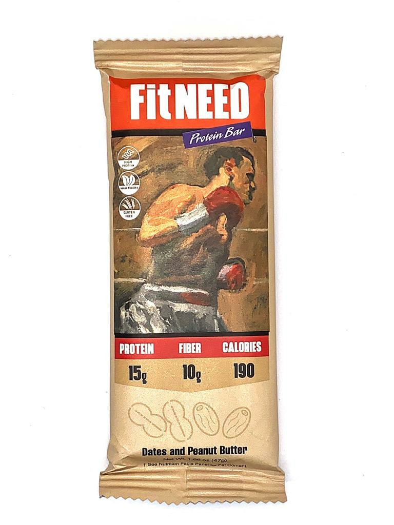 FitNEED Dates and Peanut Butter Protein Bar