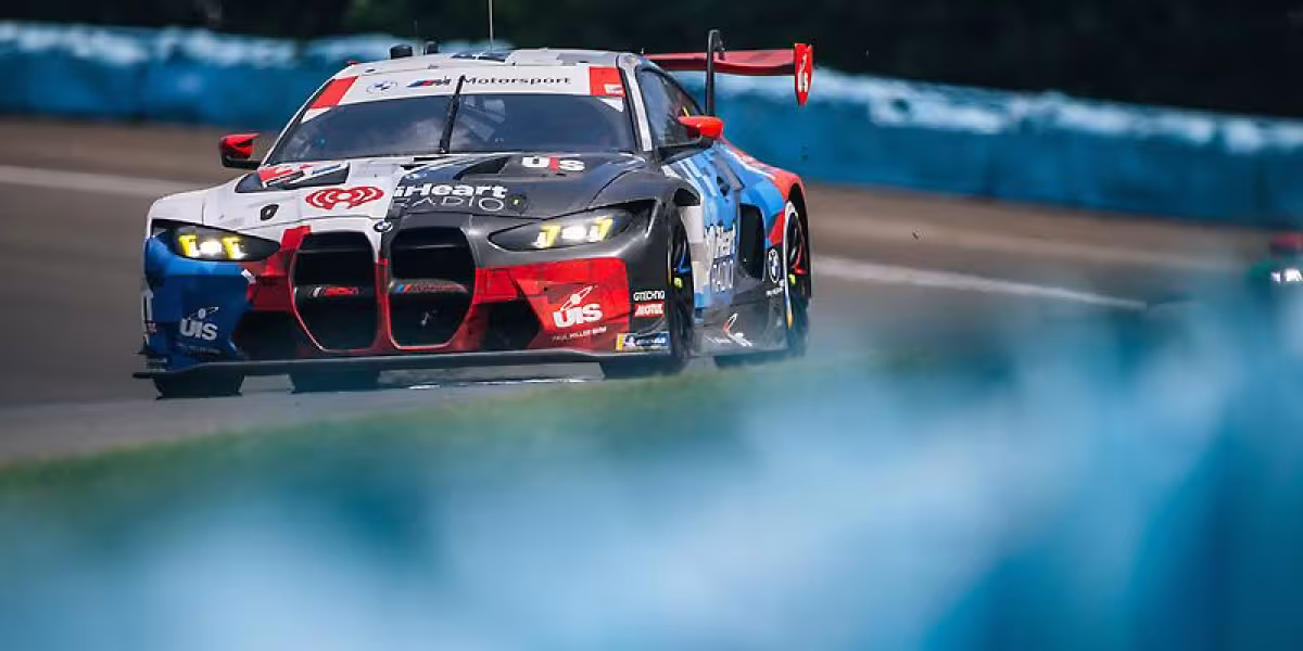 BMW M4 GT3 EVO celebrates its first win of the season at the Six Hours of the Glen