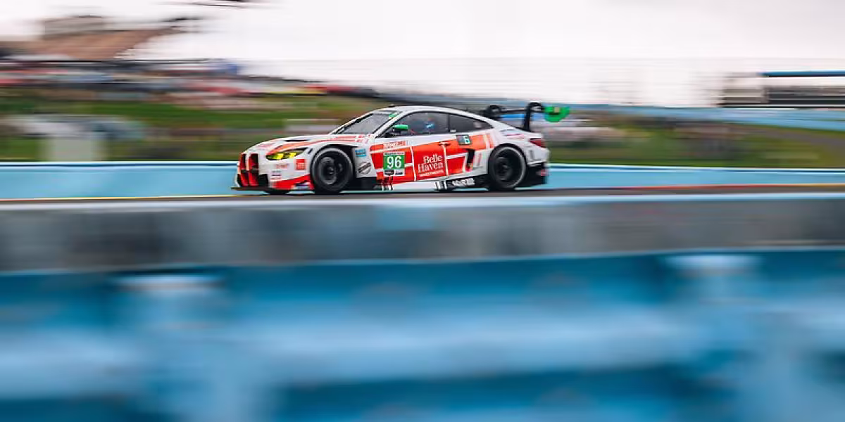 BMW M4 GT3 EVO celebrates its first win of the season at the Six Hours of the Glen